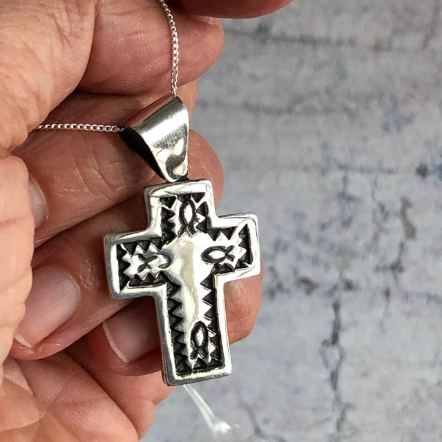 Mexican Cross Necklace - furniture - lighting - decor